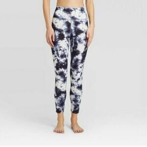 JoyLab Black and White Tie-Dye Leggings